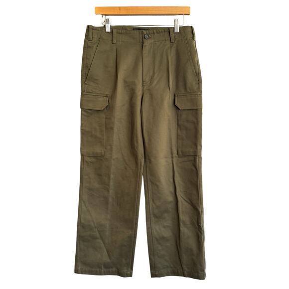 Nili Lotan Yannic Cotton-Twill Cargo Pants Olive Green Size 6 NWOT - Picture 3 of 11
